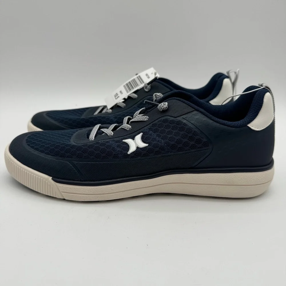 Hurley Exeter Mens Navy‎ Blue Mesh Low Top Sneakers 10.5 NEW